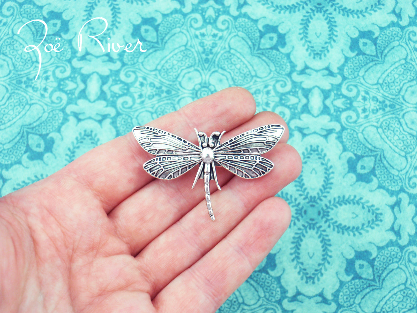 Dragonfly brooch. Silver or gold dragonfly jewelry. Small dragonfly brooch. Dainty dragonfly brooch. Antiqued silver dragonfly brooch